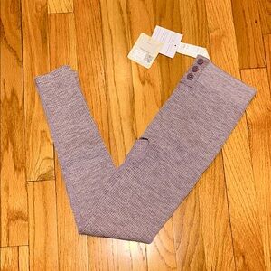 ✨ FABLETICS ✨ NWT Faded Plum Heather Purple Cable Knit 7/8 Legging Size XS
